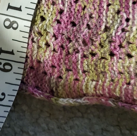 Lg vintage cardigan, so pretty in person short sleeved - Picture 4 of 5